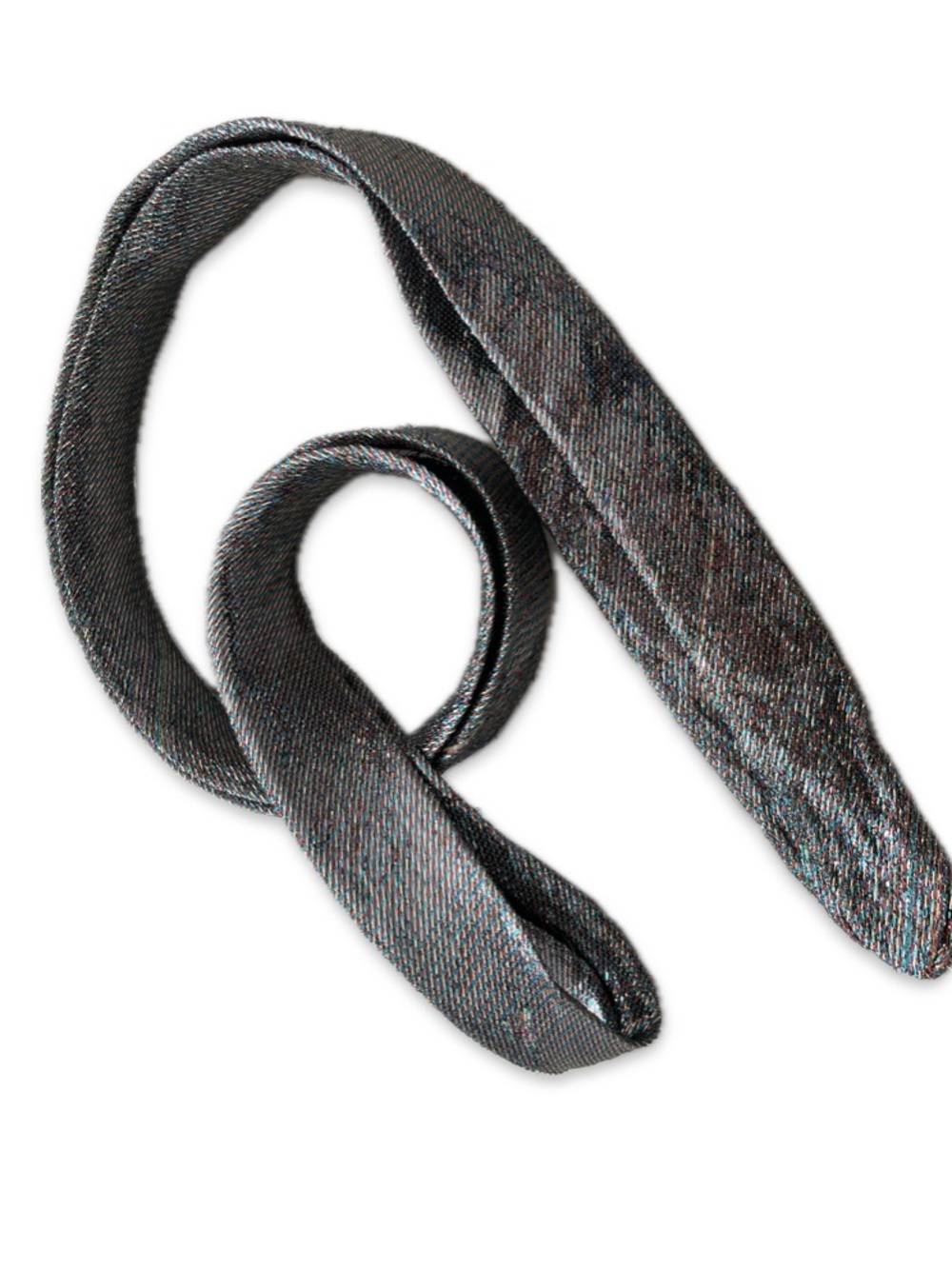 Vintage Silver Sparkly Multi-Way Skinny Tie & Belt